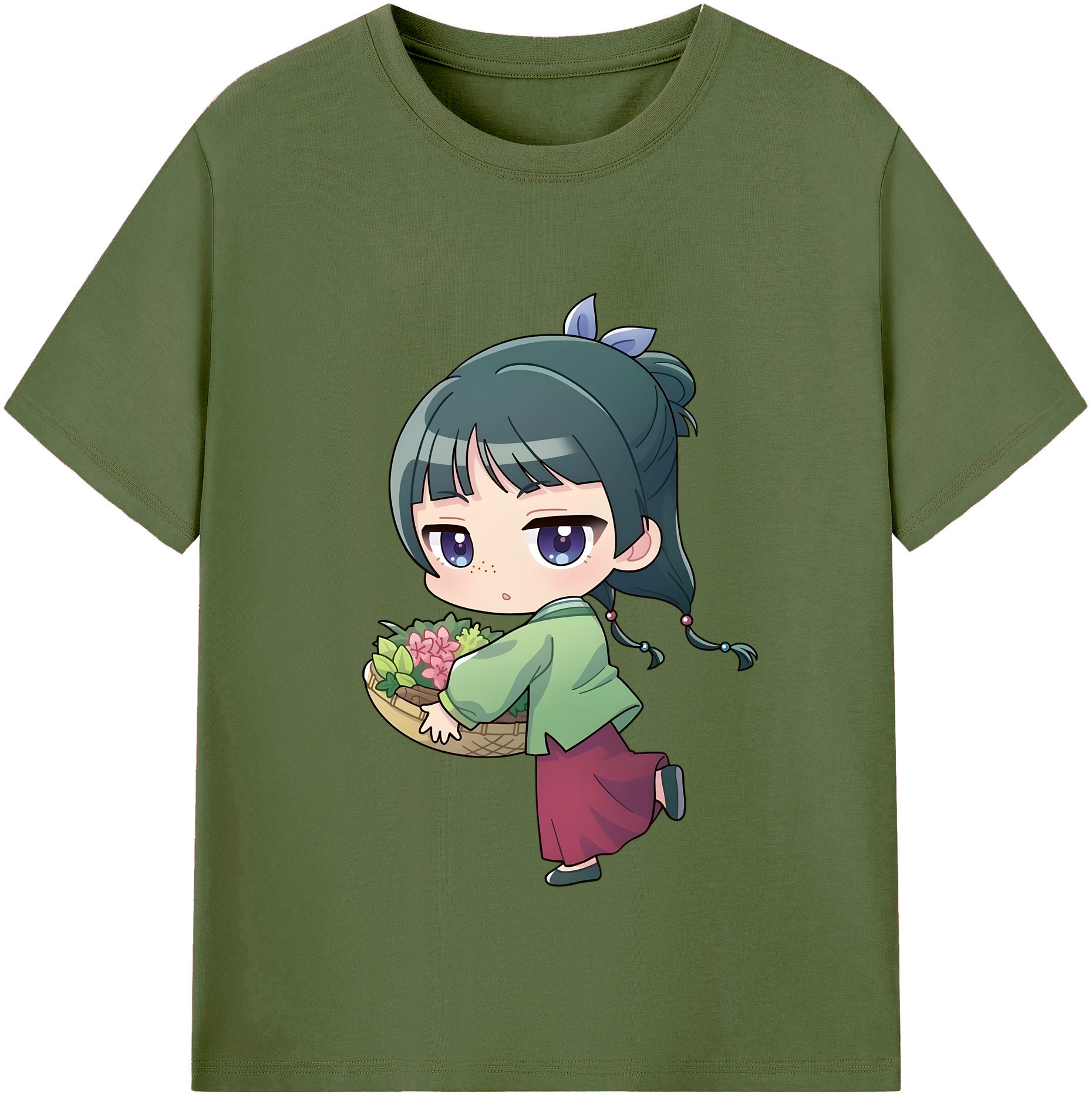 （画像用） 薬屋のひとりごと The Apothecary Diaries 綿100％半袖Tシャツ（フロントプリント）